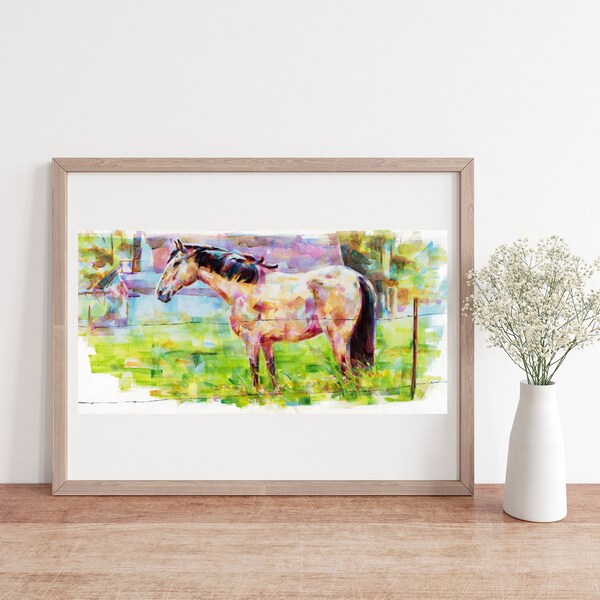 PAPER PRINT - Hometown Horse - 13x19, 11x17, 8x10, 5x7