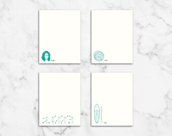 Hello Cards: Illustrated A2 Note Card Set