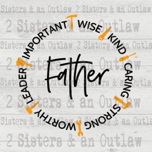 Vader. Verstandig. Vriendelijk. Zorgzaam. Sterk. Waardig. Leider. Belangrijk. Vaderdag Svg. Papa Svg. SVG. JPG. PNG. Digitaal downloaden. Cricut.