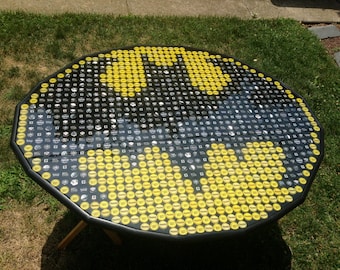 Bottle Cap Art - Batman Superhero Logo - Great Size - Highly Reviewed