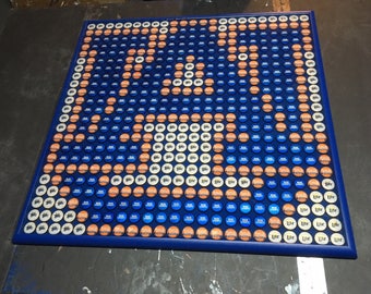 Beer Bottle Cap Art - Auburn Tigers "AU" Logo - Smooth Hard Surface - Highly Reviewed