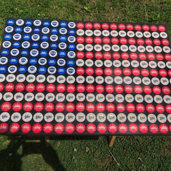 Beer Bottle Cap Art Etsy