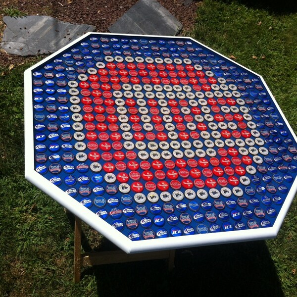 Beer Bottle Cap Art Etsy