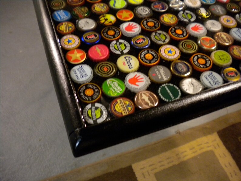 Bottle Cap Art Chevrolet or Chevy Logo Table Top Epoxy Etsy