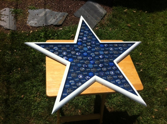 Beer Bottle Cap Art Dallas Cowboys Star Logo White Trim Smooth Hard Surface Highly Reviewed Etsy Australia