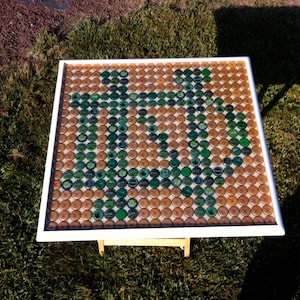 Bottle Cap Art - Notre Dame ND Insignia Logo - Tischplatte Epoxy - sehr bewertet