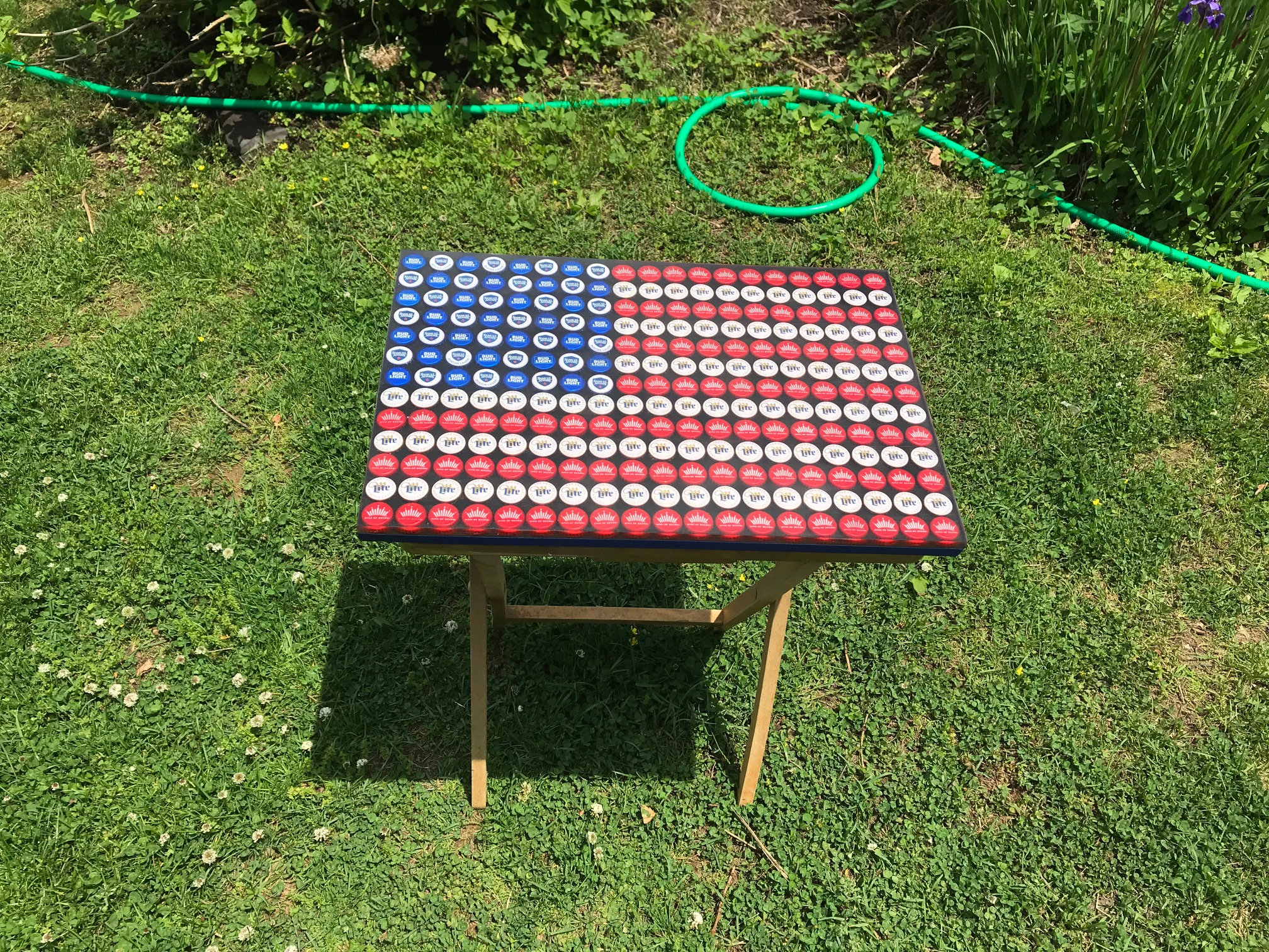 Beer Bottle Cap Art American Flag No Trim Highly | Etsy