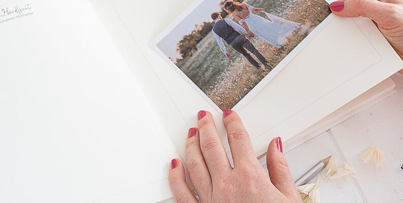 Gästebuch Eukalyptus blanko Seiten zur Hochzeit, Kommunion, Konfirmation, Taufe, Geburtstag Bild 2