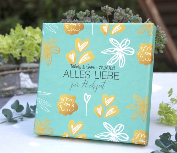 Geldgeschenk Zur Hochzeit Garten Party Joy Personalisiert Etsy