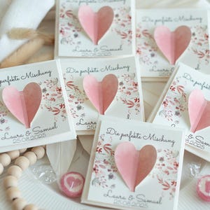 Personalized guest gifts with flower seeds for communion, confirmation, baptism - guest gift for wedding, birthday Love Garden