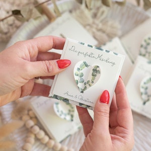 Blumensamen Gastgeschenke zur Hochzeit personalisiert - Motiv Eukalyptus - Geschenke an Hochzeitsgäste
