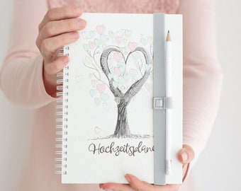 Hochzeitsplaner - Wedding planer - Tree of Love - Verlobungsgeschenk um Hochzeit zu planen