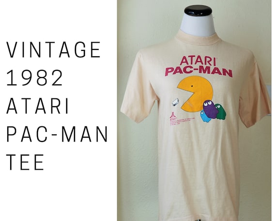 RARE 80s PAC-MAN T Shirt/Fits Close to: S-Med