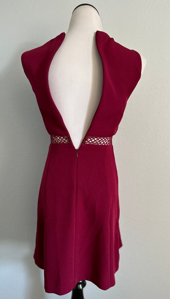 Maroon Sailor Dress w Pique/Nautical "Peekaboo" W… - image 3