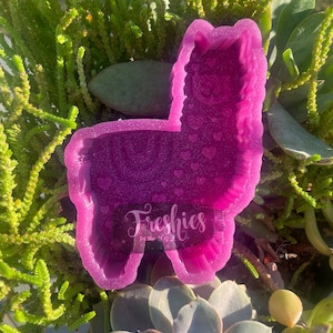 Heart Llama Silicone Car freshie Mold