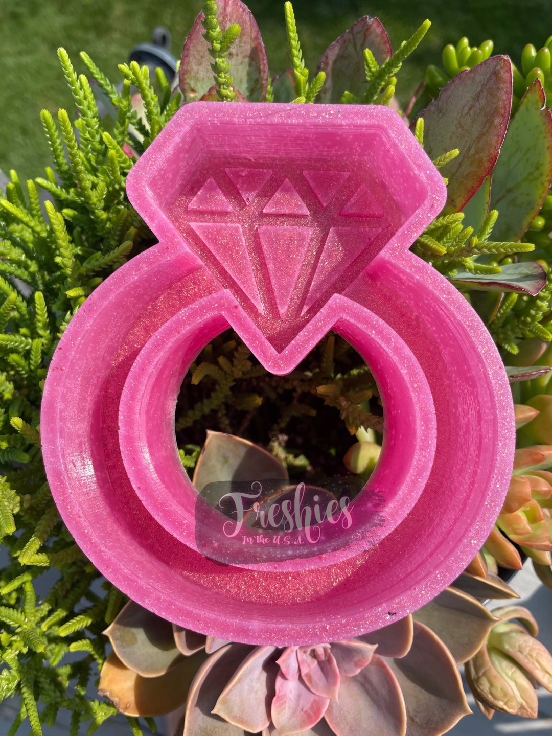 Diamond Ring Car Freshie Mold Etsy