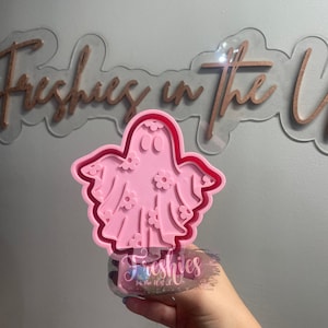 Ghost with Flowers Silicone Car Freshie Mold