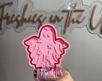 Ghost with Flowers Silicone Car Freshie Mold