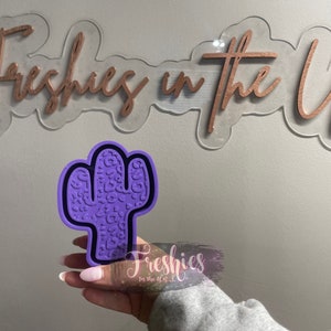 Cheetah Cactus Silicone Car Freshie Mold