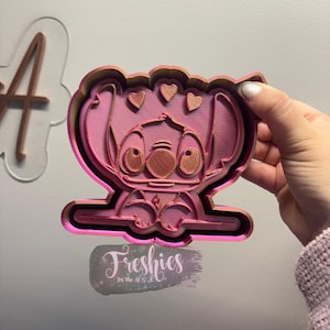 Stitch Hearts Silicone Car Freshie Mold