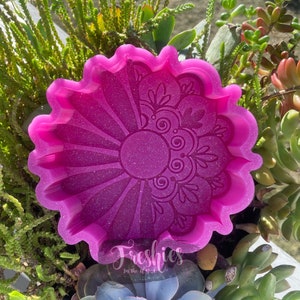 Mandala Flower Silicone Car Freshie Mold