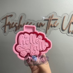 Hello Fall Silicone Car Freshie Mold