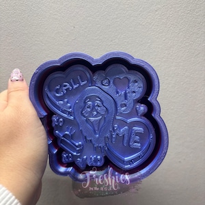 Scream Call Me hearts Silicone Car Freshie Mold