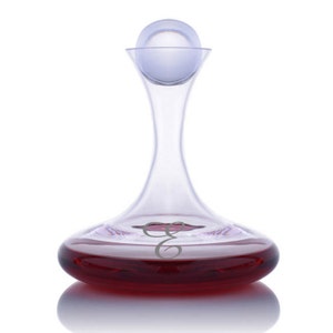 Personalized Engraved Crystal Vintner&#39;s Choice Wine Decanter By Ravenscroft-Free Shipping