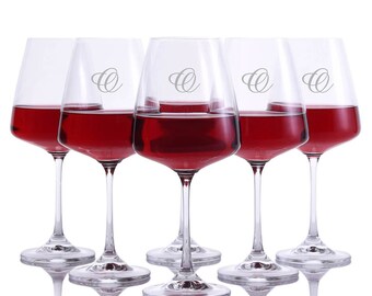 Verre à vin rouge Crystalize Cindy gravé personnalisé - Livraison gratuite