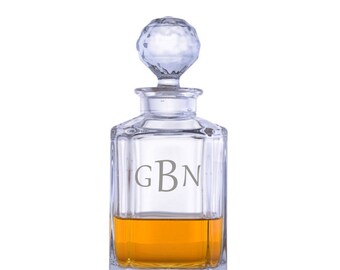 Personalized Engraved Crystal Whiskey Decanter By Crystalize-Free Shipping