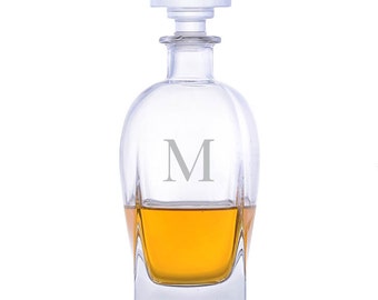 Personalized Engraved Luigi Bormioli Rossini Whiskey Decanter-Free Shipping