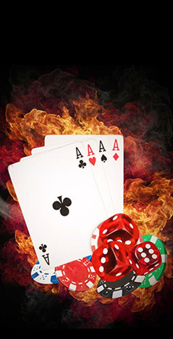 4 Card Stud Poker Card Game Theme 2x4 Custom Cornhole Board Etsy