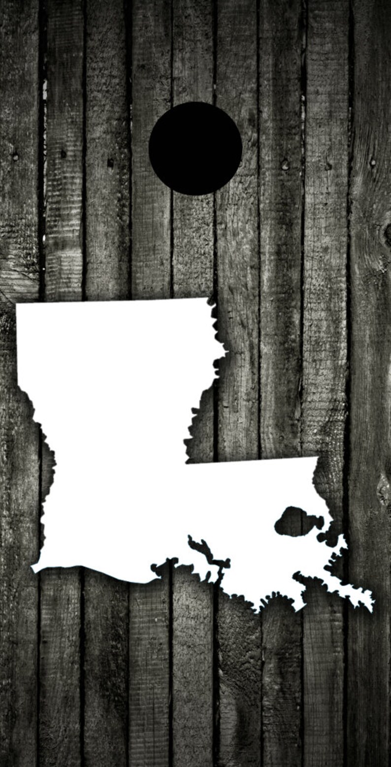 Corn Hole Bag Toss Regulation Size Custom Cornhole Board Game Set Wood Louisiana Themed Light Weight 1x4