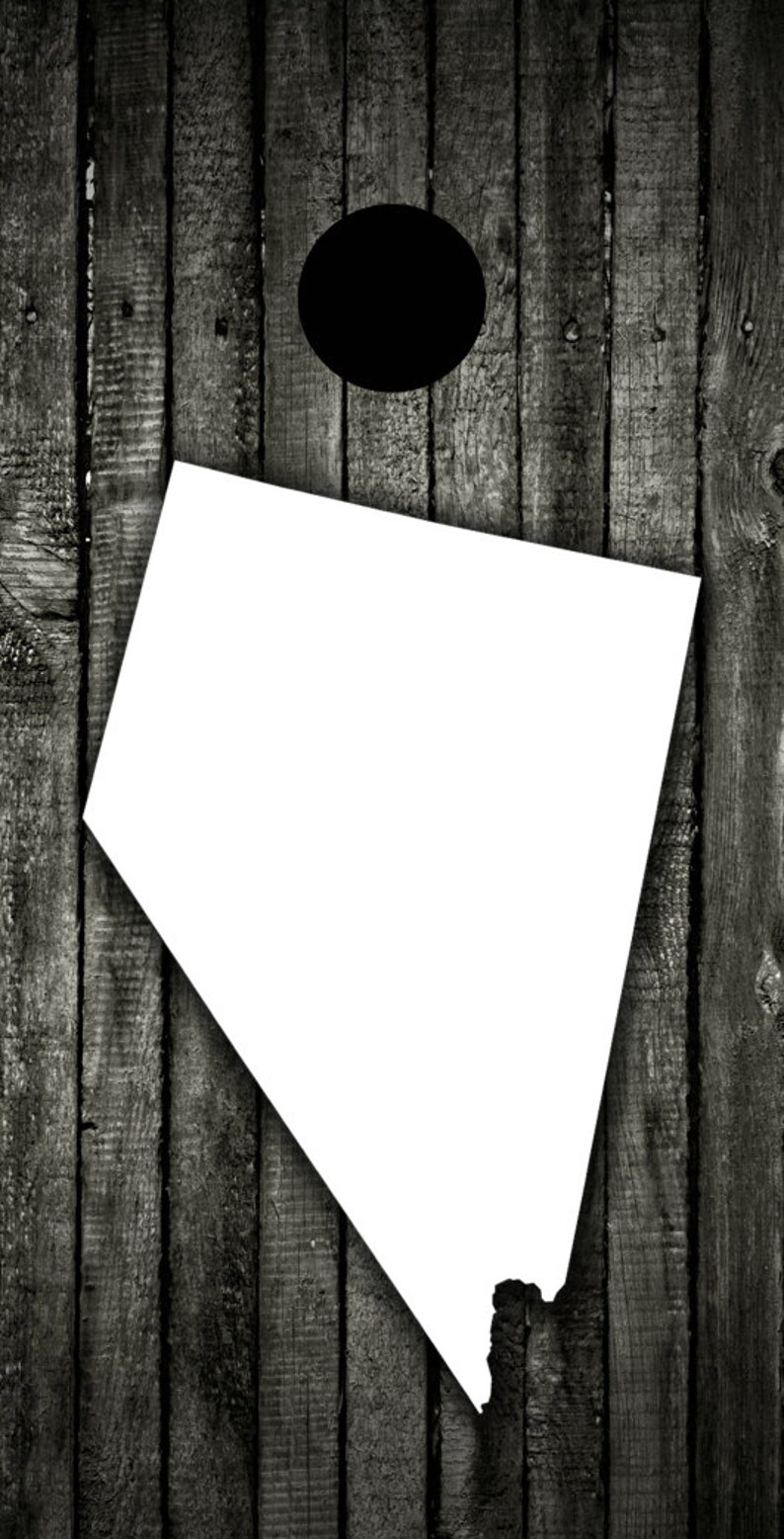 Wood Nevada Themed Cornhole Board Prints Bag Toss FREE SHIPPING Custom Corn Hole Wraps Corn Toss
