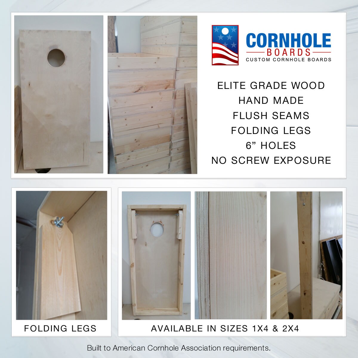 Finished & Non Painted 1x4 Frame Cornhole Boards DIY Corn Etsy