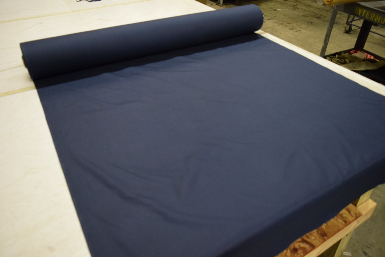 Navy blue cotton poly broadcloth 4 oz face mask apparel fabric Etsy