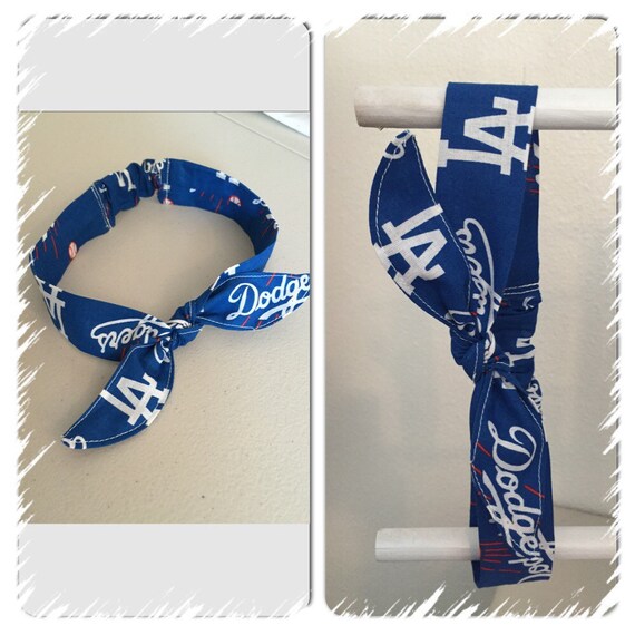 LA dodgers headband Etsy