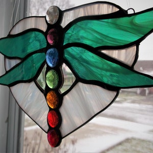 Dragonfly Stained Glass Suncatcher