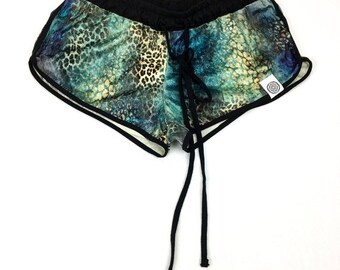 50% OFF SALE Limited Edition (Womens) - LEOPARD Velvet Shorts
