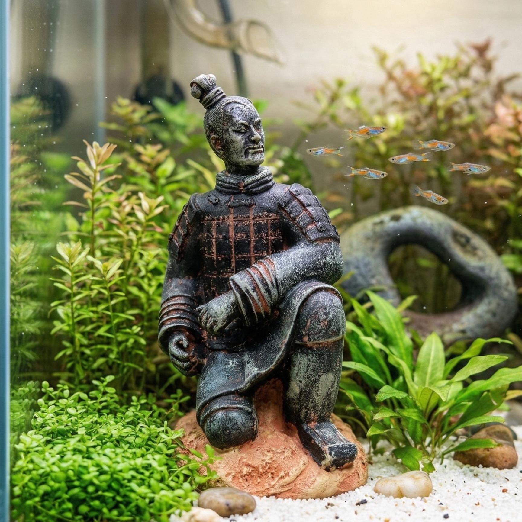 Resin Samurai Aquarium Decoration, Fish Tank Ornament - Etsy