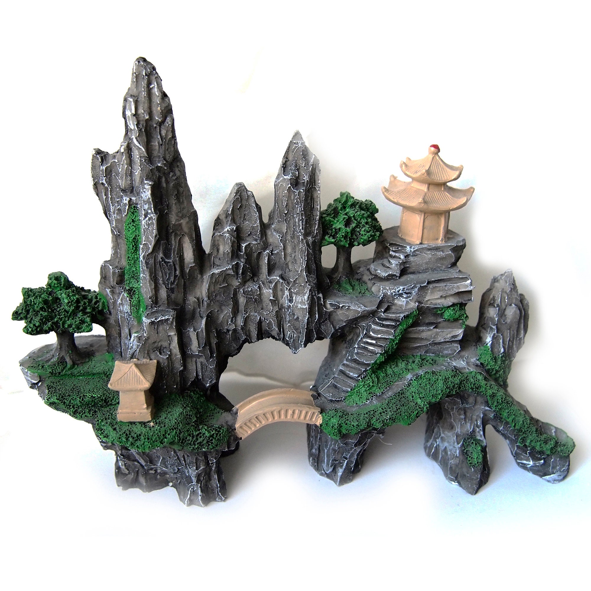 Large Aquarium Decoration Fish Resin Rock Fish Tank Aquarium Ornament Fish Tank Landscape Decoration Mountain View Cave Etsy Canada