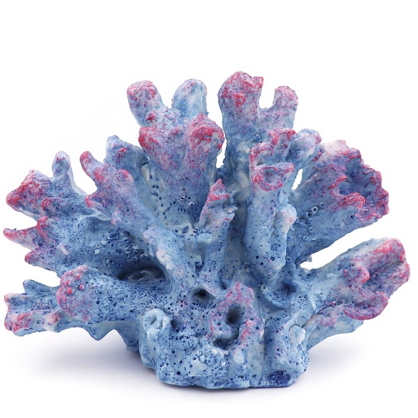 Aquarium Decoration, Fish Resin Coral, Large Blue Coral for Fish Tank Aquarium Ornament, Fish Tank Landscape Decor