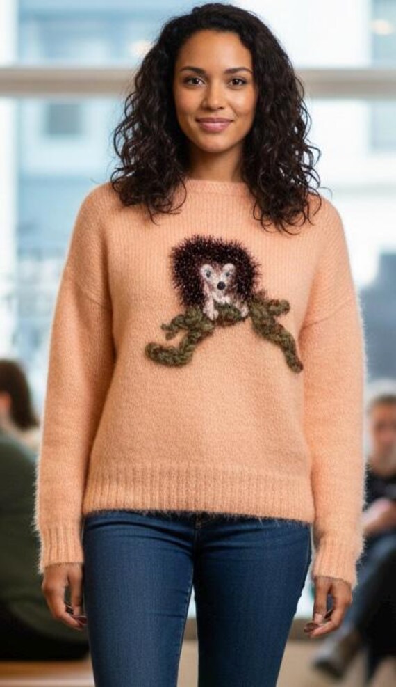 Hand-Knitted Mohair Hedgehog Sweater – Ann Arundell Knitwear