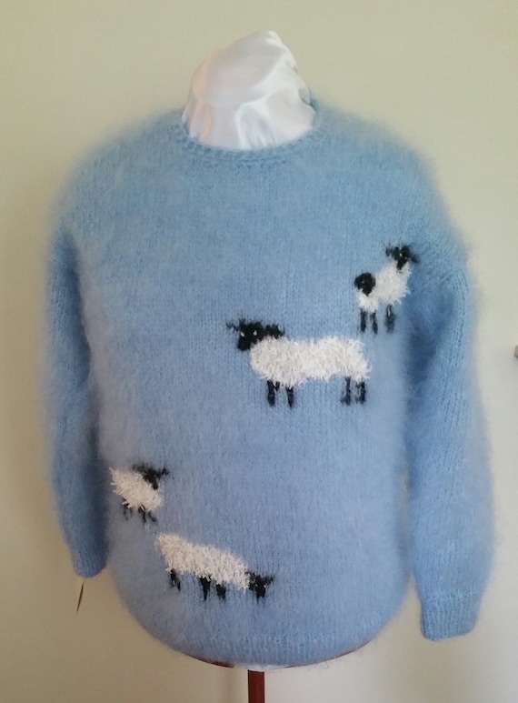 Hand Knitted Sheep Sweater in Long 