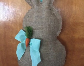 Burlap Easter Bunny Door Hanger