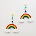 Lisa reviewed Rainbow Earrings, Laser Cut Rainbow Statement Earring, Colorful Drop Earring, Pride Earrings, Acrylic Earrings