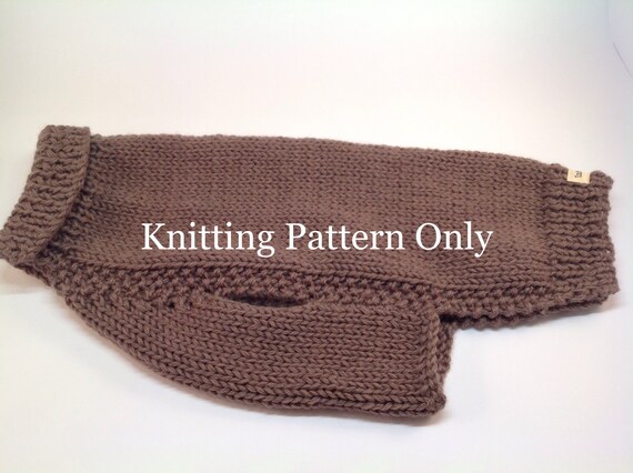 KNITTING PATTERN for a Hand Knitted Dog 