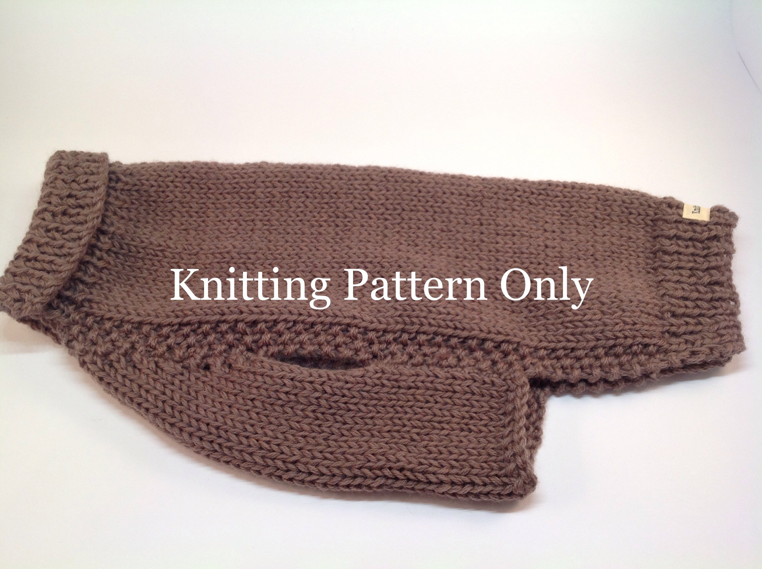 KNITTING PATTERN for a Hand Knitted Dog Sweater Pattern in 12 Etsy