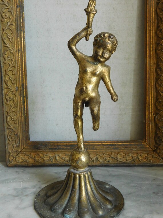 Cherub statue Small French vintage Cherub perfume | Etsy