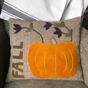 Fall Pumpkin- Applique Pattern digital